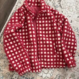Checkered Fleece Jacket